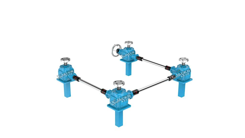 伞齿锥齿轮螺旋丝杆升降机 蜗轮蜗杆多台同步升降平台