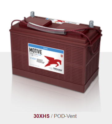 美国Trojan蓄电池30XHS 12V130AH 洗地机升降机