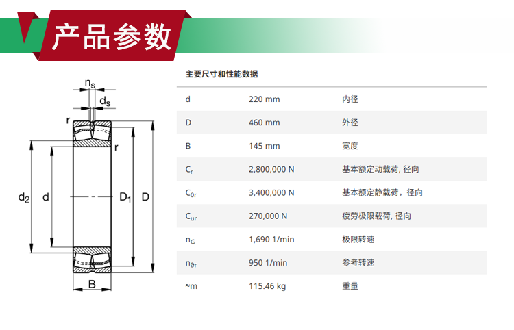 FAG调心滚子轴承22344-BE-XL-JPA-T41A