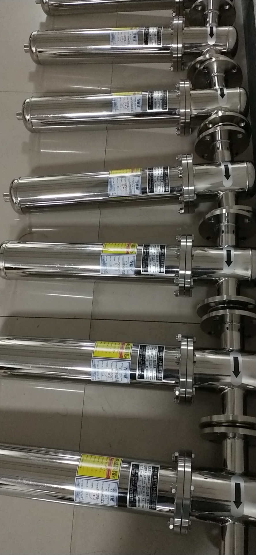 压缩空气油水分离过滤器 大口径排污口 不锈钢304材质 定制