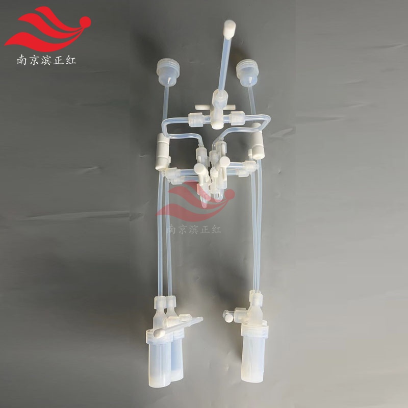 PFA吹扫瓶特氟龙气体吹扫装置半导体前驱体用吸收瓶