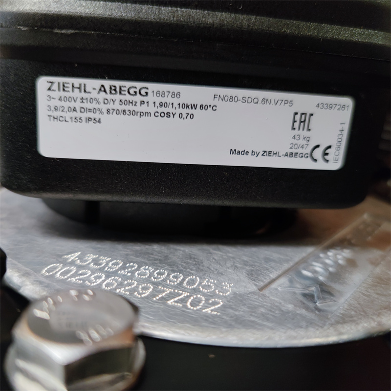 FN080-SDQ.6N.V7P5 168786施乐百ziehl-abegg 制冷散热轴流风机