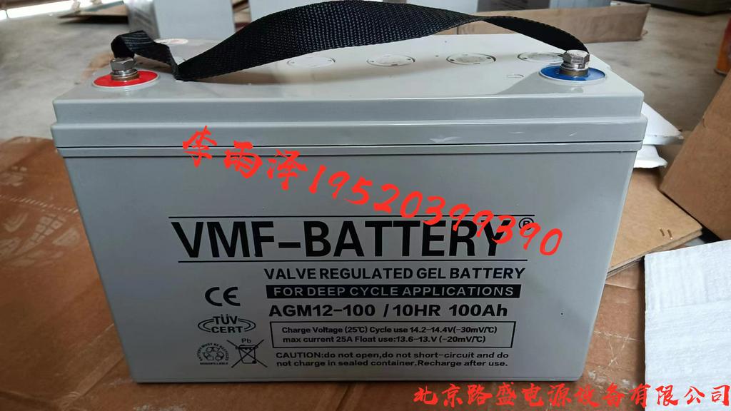 德国VMF铅酸电池AGM100免维护可配套UPS电源12V100AH原装全新