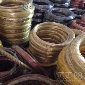 厂家直销环保H65半硬黄铜线h62黄铜软线硬线压扁调直