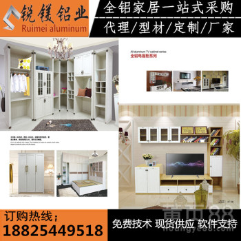 新款全铝金橡木衣柜简约衣柜大气仿木纹材料全铝家具尺寸可定制