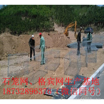 辽宁石笼网18x22CM大孔径镀锌PVC包塑编织格宾网