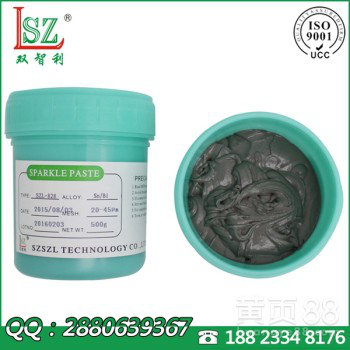 厂家直供无铅锡膏,Sn42Bi58低温锡膏熔点138℃