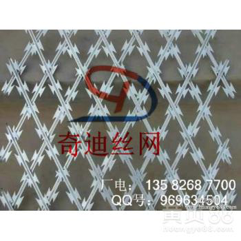 深圳304刀片刺绳施工方法、广州不锈钢刀片刺绳V字架安装