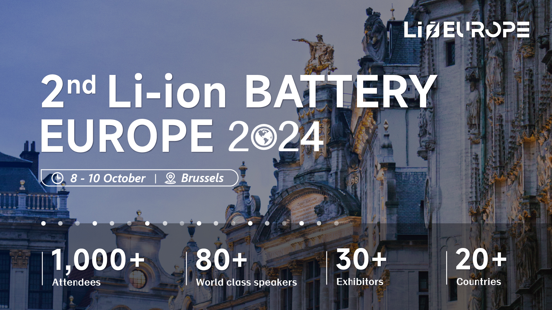 Tickets Liion Battery Europe 2024 810 October 2024