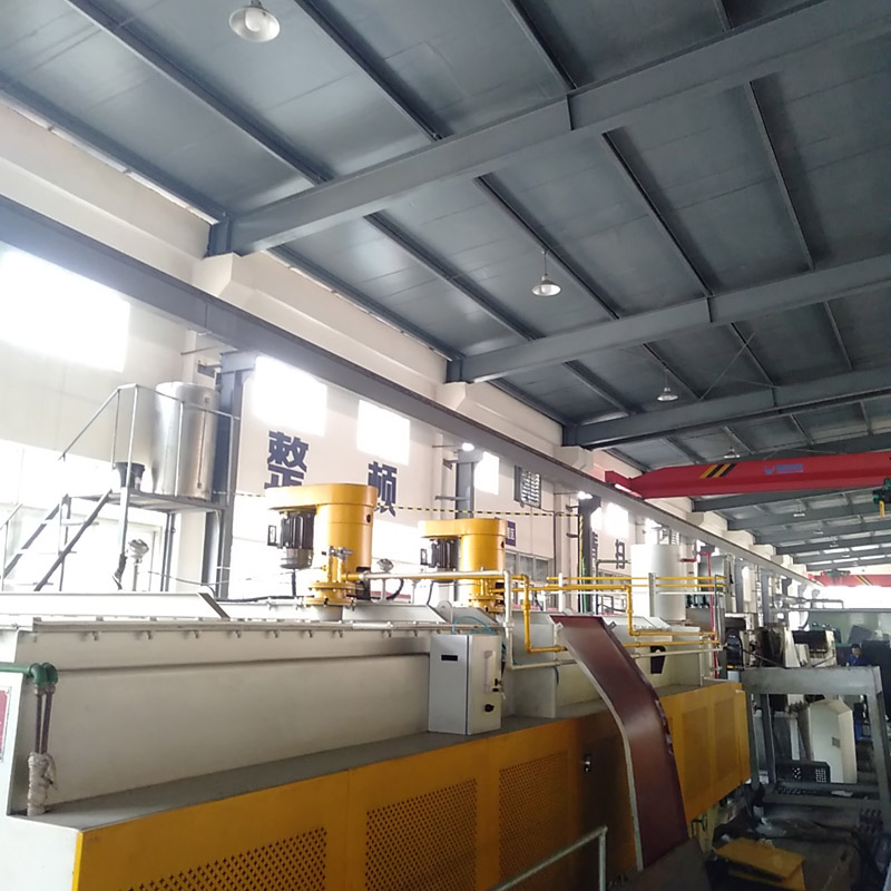 
                        长兴永成75kw汽车弹簧配件热处理网带炉 弹簧淬火生产线
                    