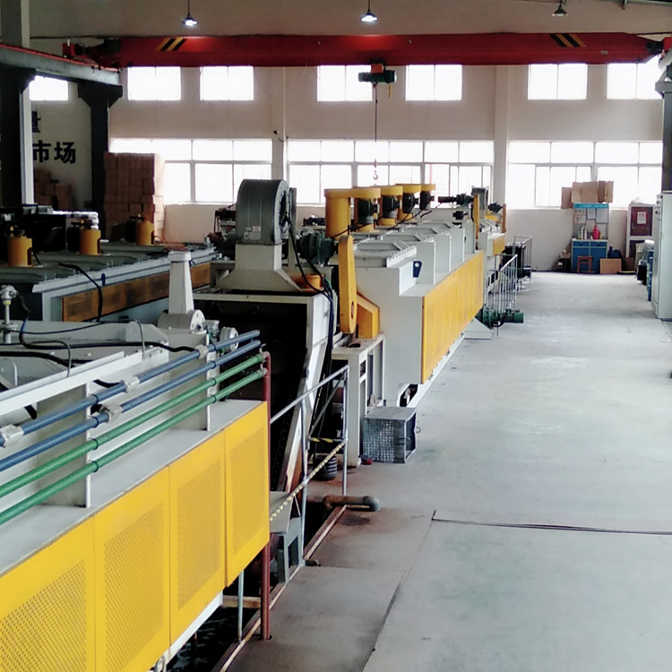 
                        长兴永成75kw汽车弹簧配件热处理网带炉 弹簧淬火生产线
                    